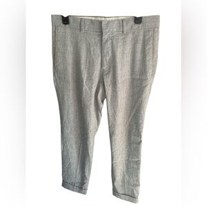 H&M Light Gray Chinos for Men. Linen blend. Size 33R.